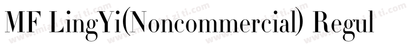 MF LingYi(Noncommercial) Regular字体转换